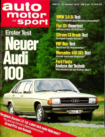 Deckblatt Auto Motor und Sport (21/1976)